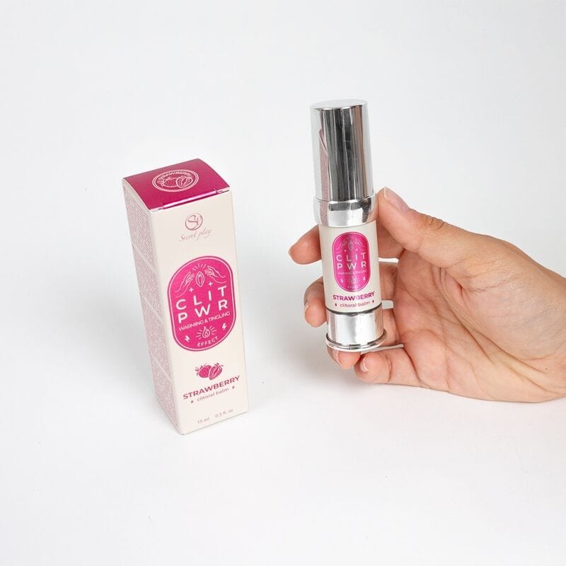 Stimulationsgel Secret Play Clit Pwr Erdbeer-Klitoris-Balsam 15 ml
