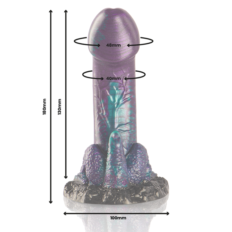 Epic - Basilisk Dildo Doppelt Schuppig Vergnügen, Kleine Grösse