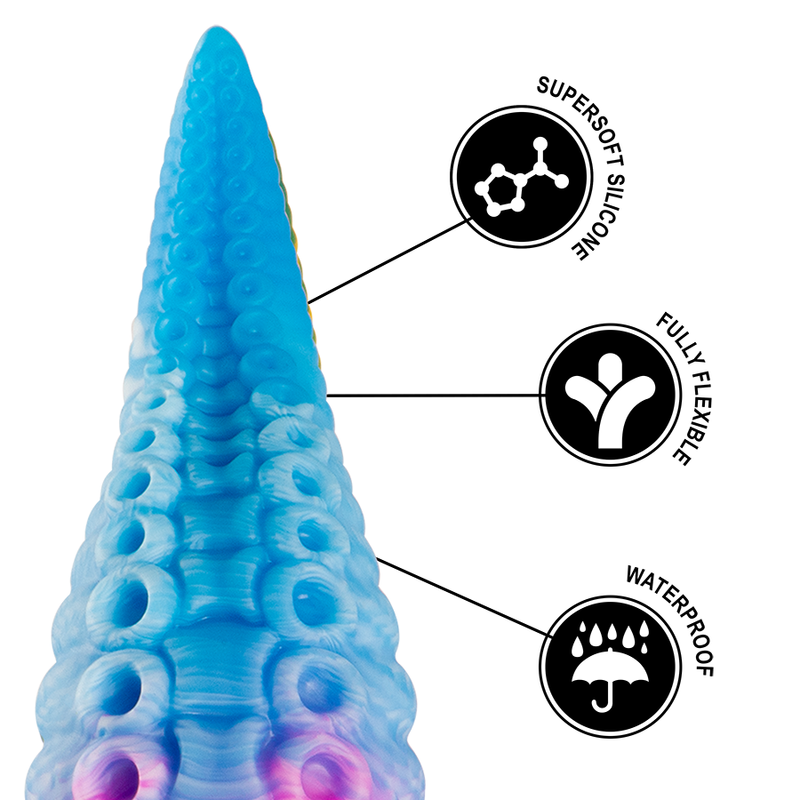 Epic - Phorcys Blauer Tentakel-Dildo, Grosse Grösse