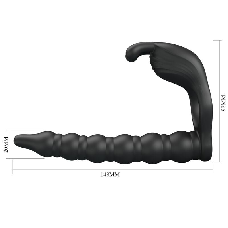 Pretty Love - Blackney Penisringe mit Vibrator-Plug