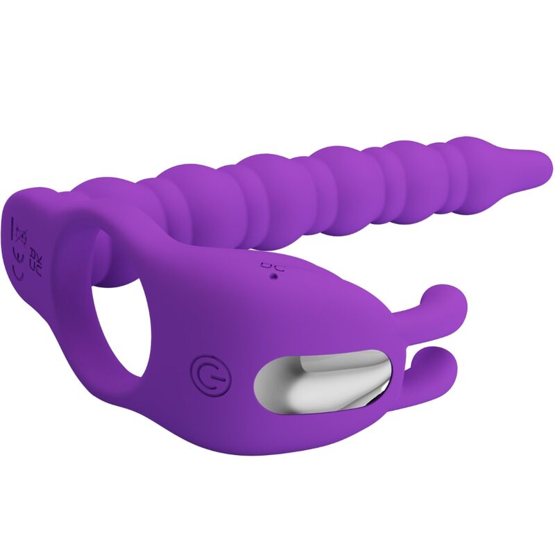 Pretty Love - Blackney Penisringe mit Vibrator-Plug
