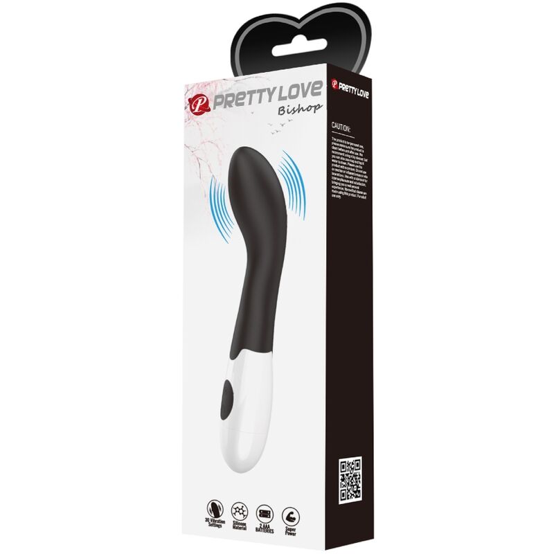 Pretty Love - Bishop g-Spot Vibrator 30 Modi Schwarz