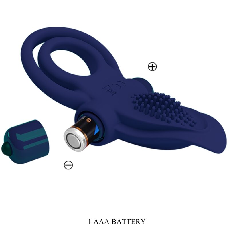 Pretty Love - Bronson Doppelring mit Vibration Blau