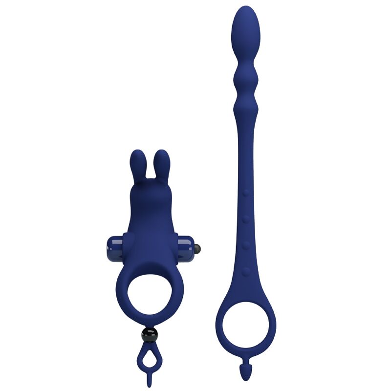 Pretty Love - Ayad Rabbit Vibratorring mit Stecker Blau