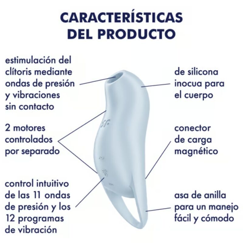 Satisfyer - Pocket Pro 1 Klitoris-Stimulator Hellblau