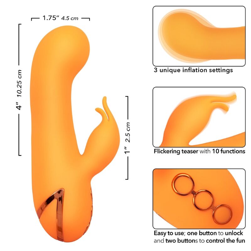 Calexotics - Montecito Muse Vibrator Rabbit Orange von California Dreaming