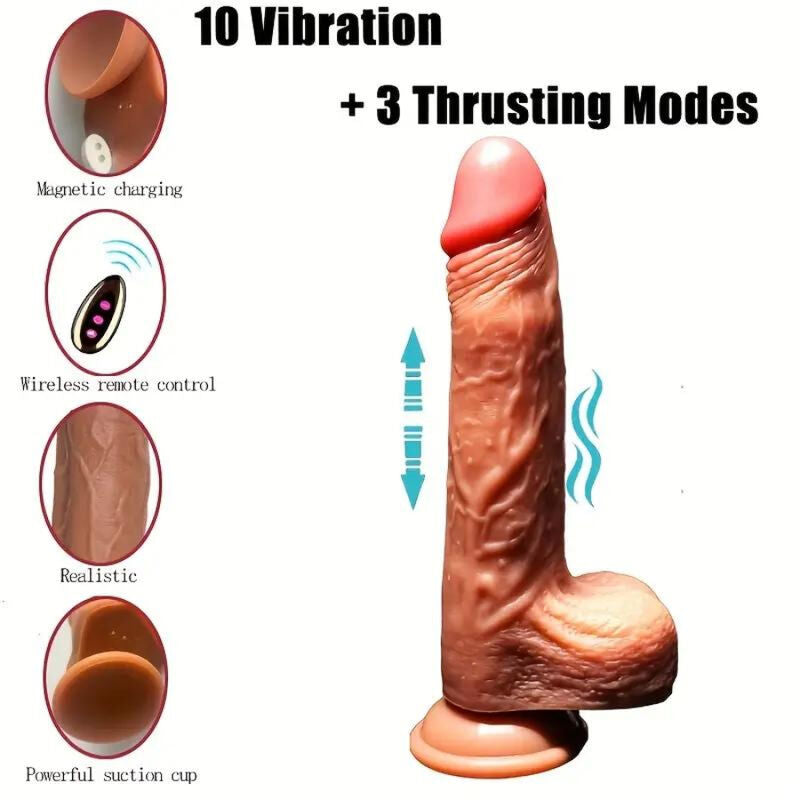 Armony - Realistischer Dildo-Vibrator mit Fernbedienung 22.5 cm