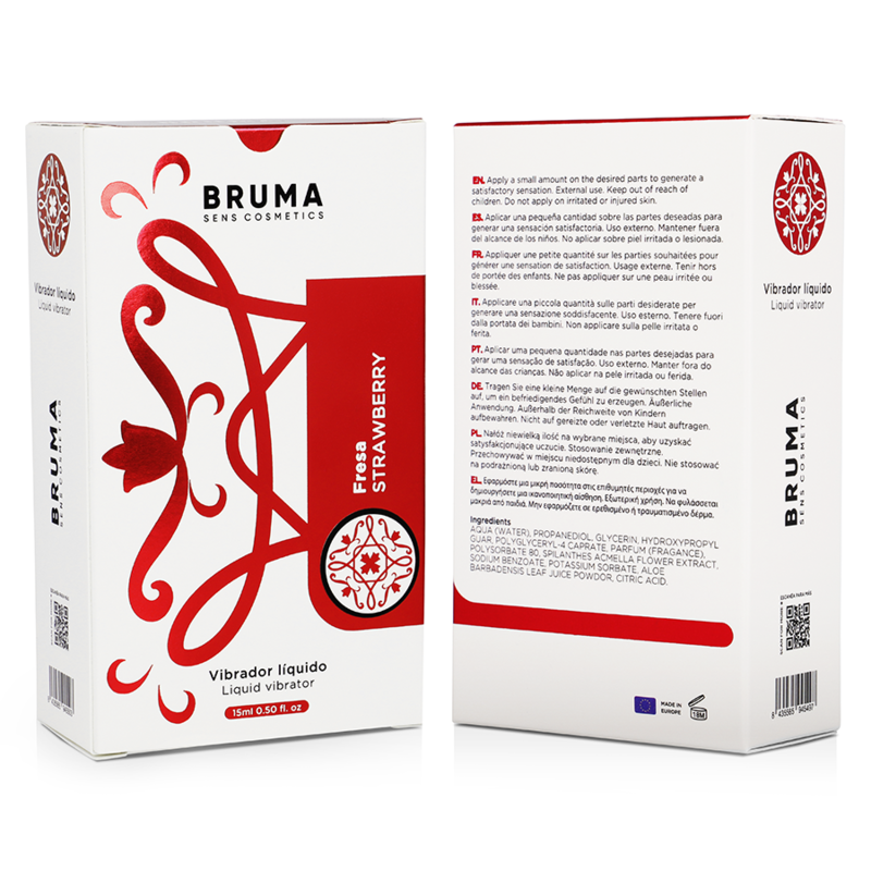 Bruma - Flüssiger Vibrator Ultra Gleitend Erdbeere 15 ml