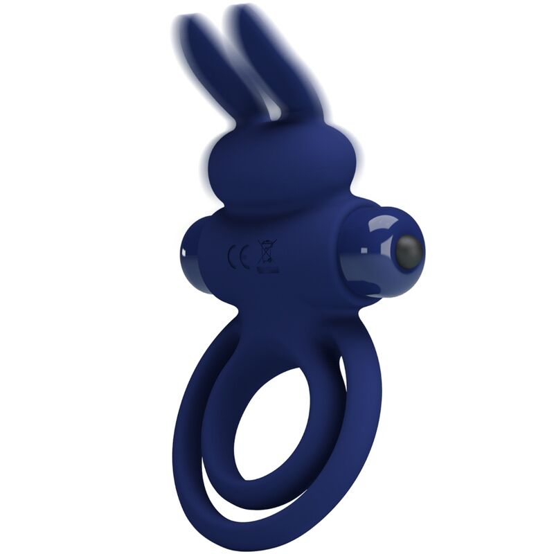Pretty Love - Darey Doppelter Vibrationsring Kaninchen Blau
