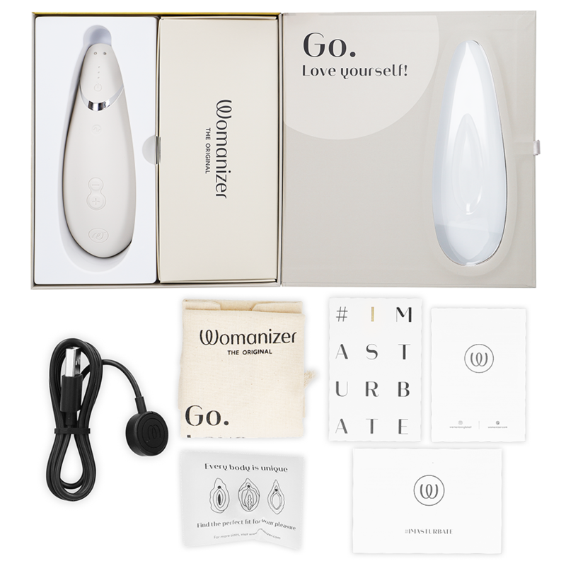 Womanizer - Premium 2 Klitoralstimulator Warmgrau