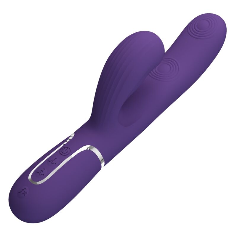 Pretty Love - Perlita g-Spot Vibrator 3 in 1 Multifunktions-Lila