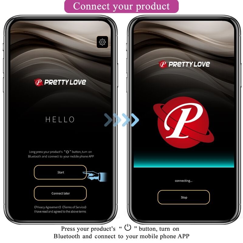 Pretty Love - Hector Elektroschock-Vibrator Kostenlose App Violett