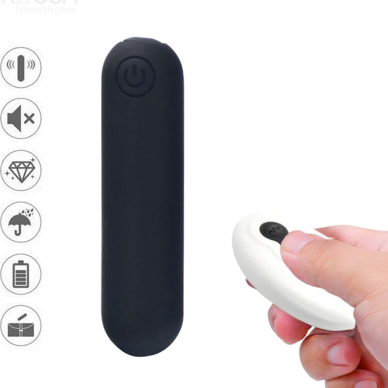 Armony - Splash Joline Vibrator Bullet Silikon Fernbedienung 10 Vibrationen 65 x 15 cm Schwarz