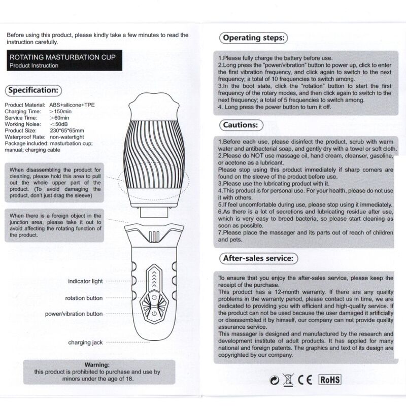 Armony - Belucci Oral Masturbator Vibrator Weiss