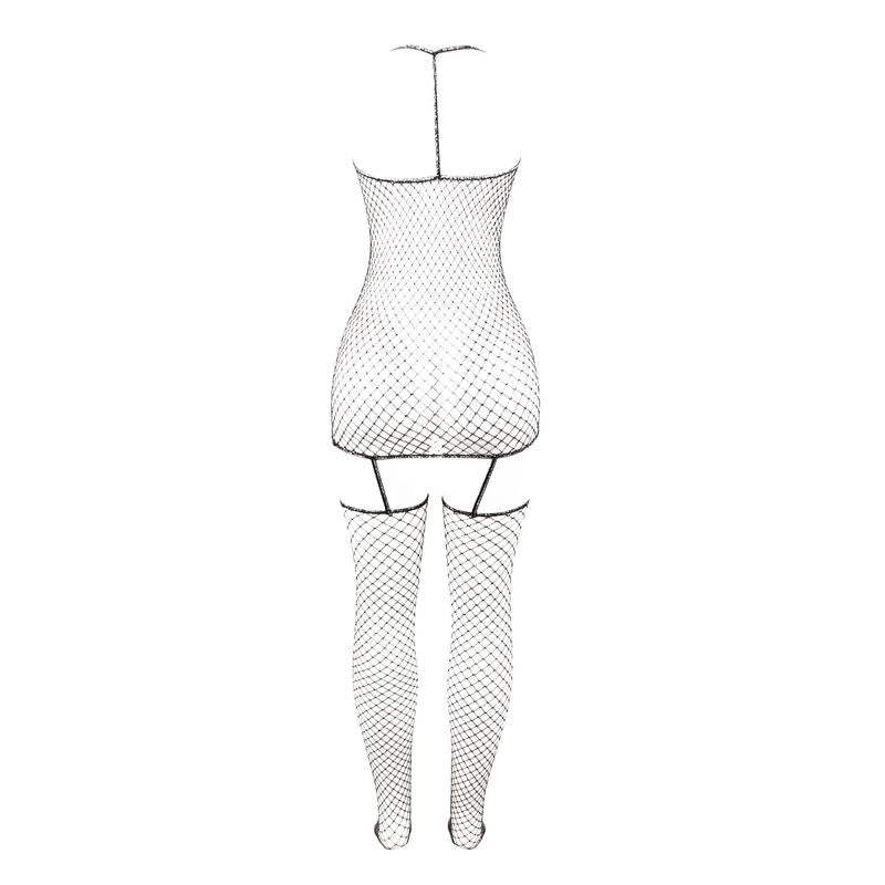 Subblime - 951955 Glnzender Netz-Bodystocking Eine Grösse
