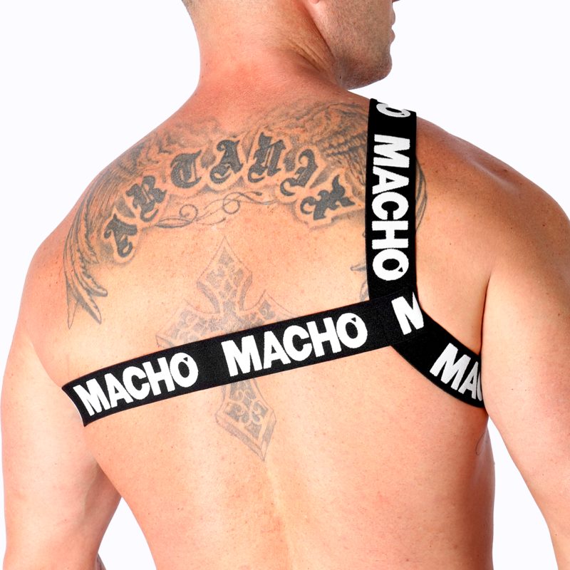 Macho - Römisches Geschirr Weiss L/XL