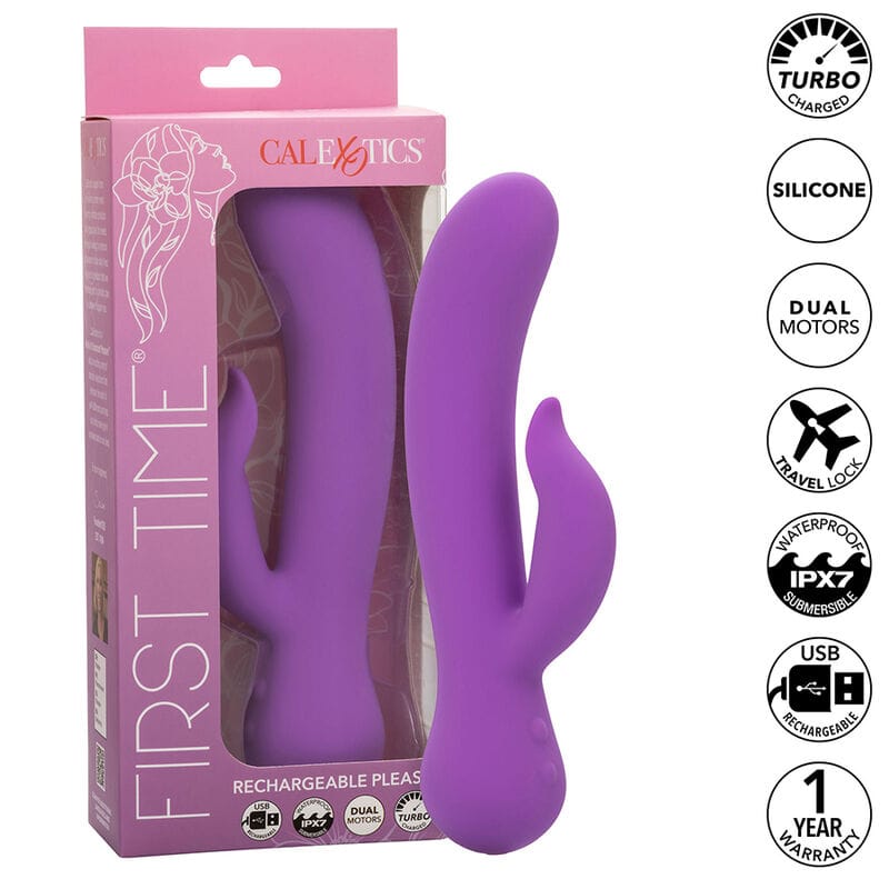 G-Punkt-Vibrator First Time Pleaser Wiederaufladbar Lila