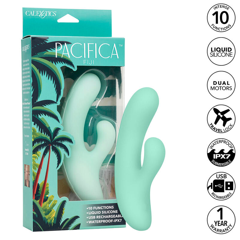 Calexotics - Pacifica Fiji Vibrator & Estimulator g-Punkt 10 Vibrationen Aqua