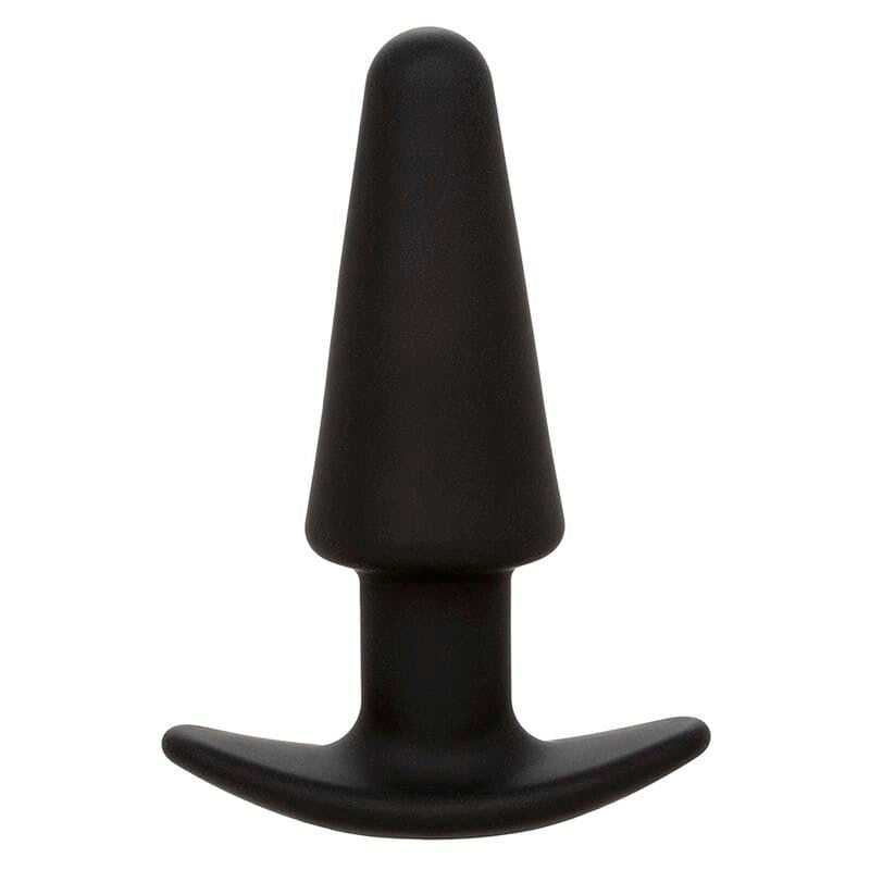 Analplug Rock Bottom Tapered Anal Plug 10 Vibraciones Silikon Schwarz