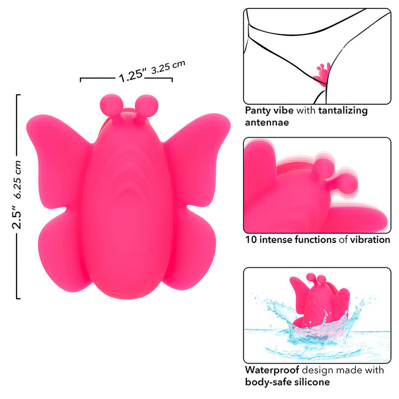 Calexotics - Neon Vibes der Flutter Vibe Stimulator 10 Vibrationen Rosa