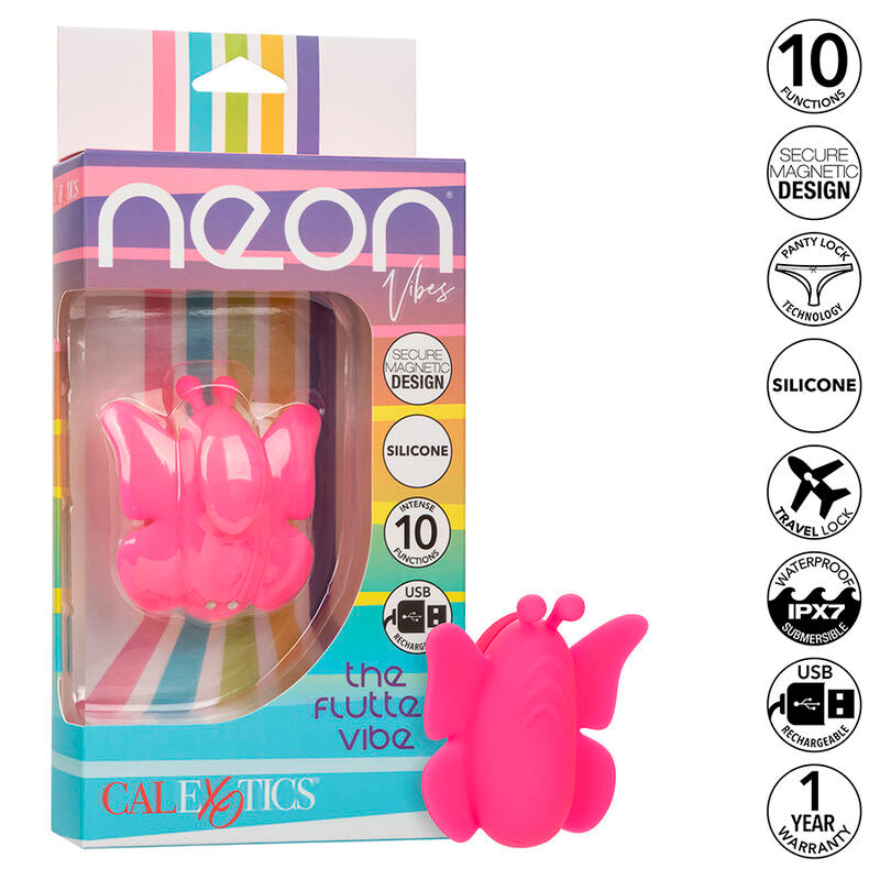 Calexotics - Neon Vibes der Flutter Vibe Stimulator 10 Vibrationen Rosa