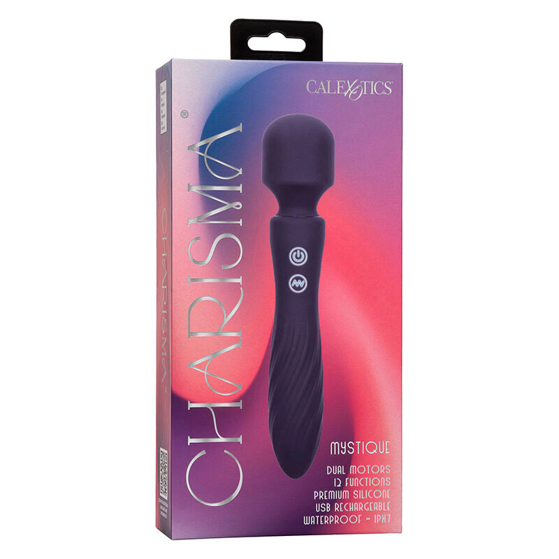 Calexotics - Charisma Mystique Massager Doppelmotor 12 Funktionen 20,5 cm x 4,5 cm Lila