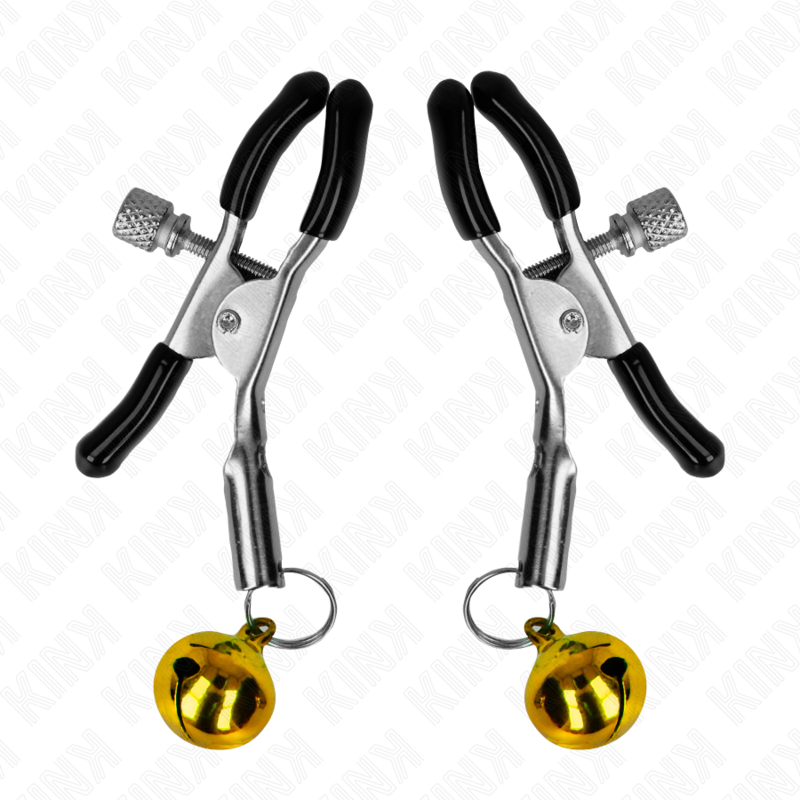 Kink - Goldene Einzelne Glocken-Nippelnklemme 6 cm