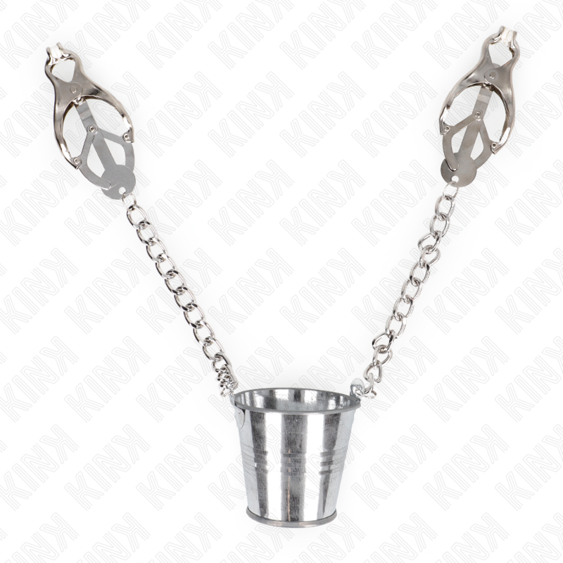 Kink - Nippelklemmen mit Eimer Silber