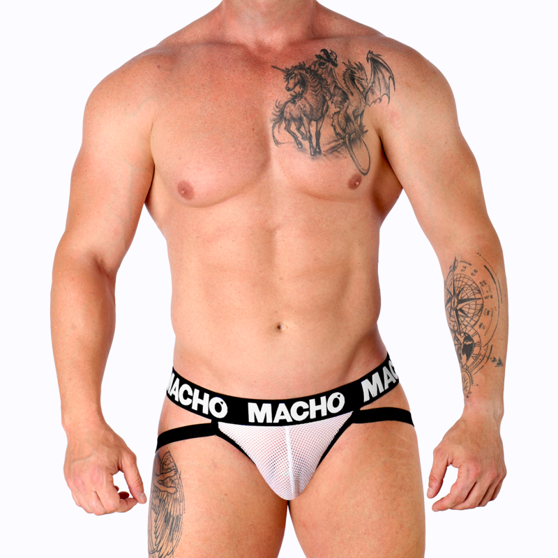 Macho - Mx26x1 Jock Grid Weiss L