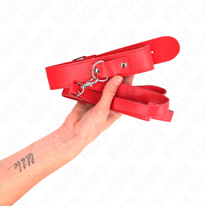 Kink - Halskette mit Gürtel 116 cm Rojo Gurt Verstellbar 32-50 cm x 8 cm