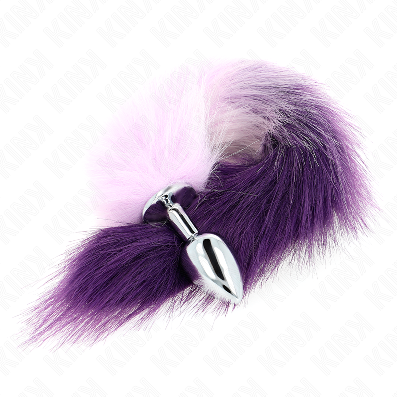 Kink - Anal Plug Grösse S 7 x 3 cm mit Kunststoffschwanz 40 cm Lila