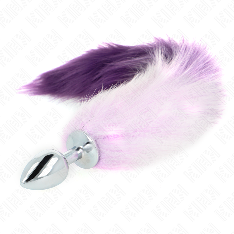 Kink - Anal Plug Grösse S 7 x 3 cm mit Kunststoffschwanz 40 cm Lila