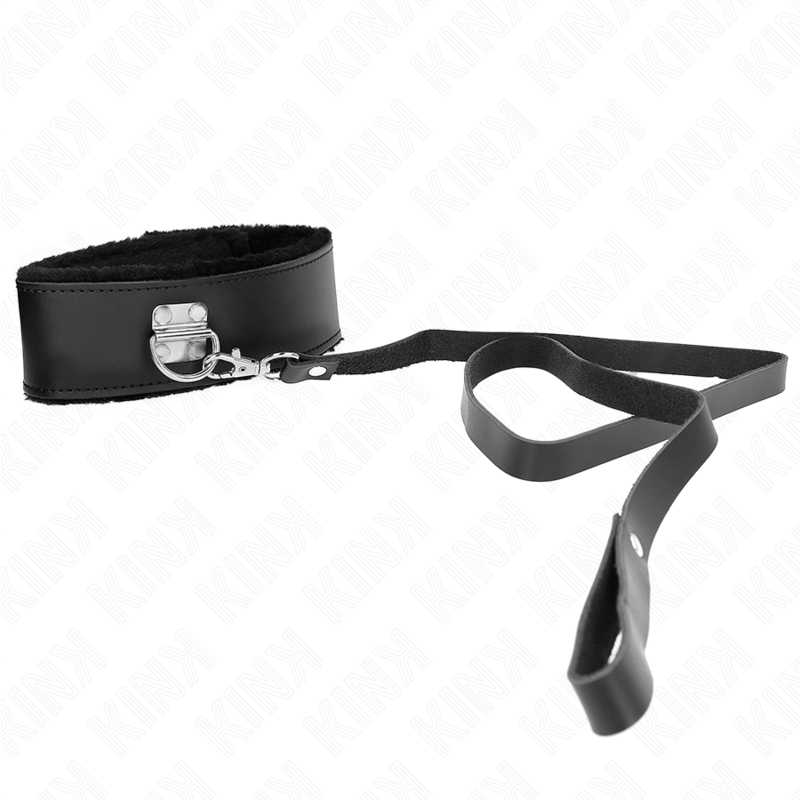 Kink - Halskette mit Gürtel 116 cm mit Schwarzem Lederband Verstellbar 40-48 cm x 6 cm