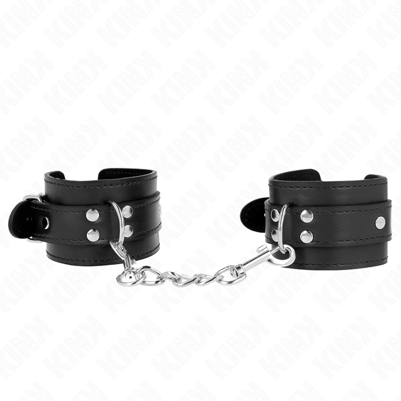 Kink - Einfache Handgelenksfesseln Schwarz Verstellbar 20-23 cm x 5,5 cm