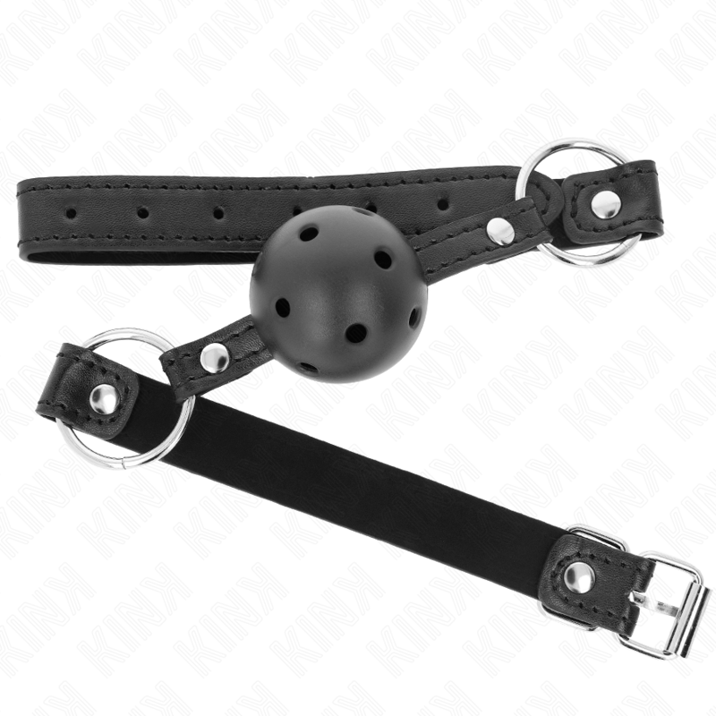 Kink - Hohlharter Schwarzer Ball 4,5 cm Gag Modell 1 63,5 x 2 cm
