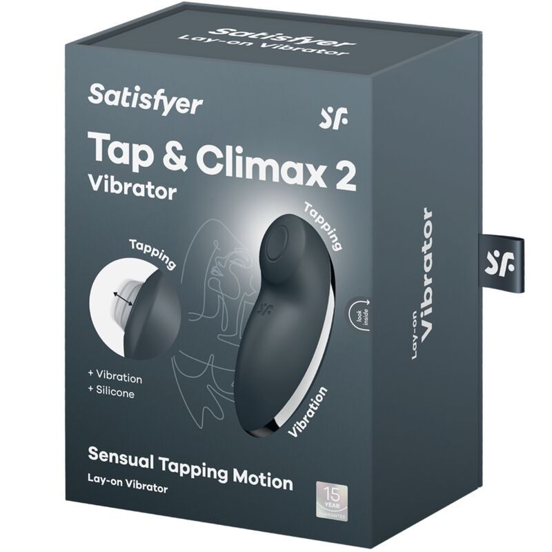 Satisfyer - Tap & Climax 2 Vibrator & Stimulator Grau