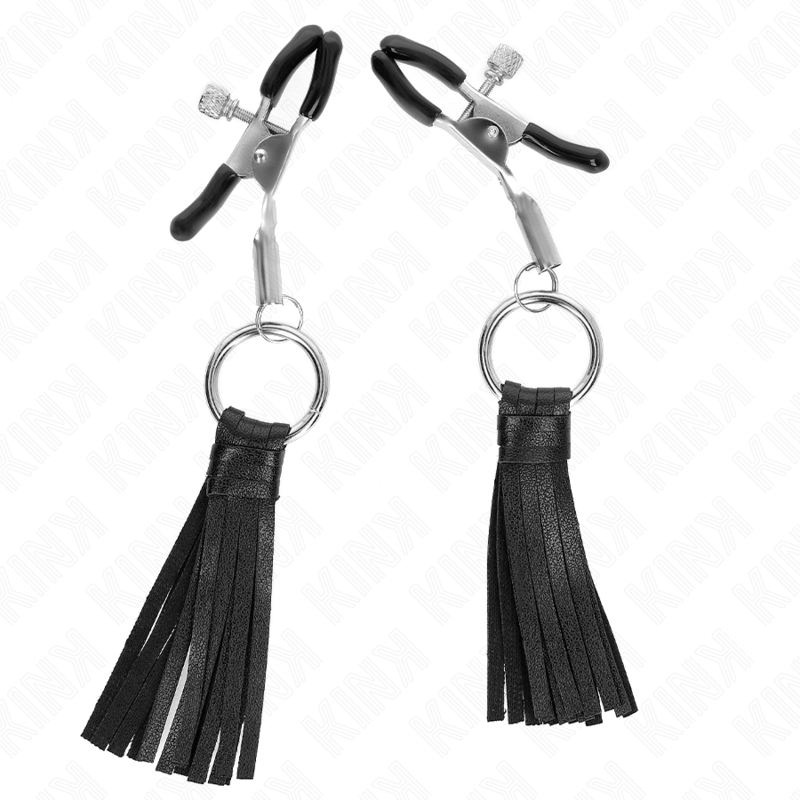 Kink - Kunstleder Quasten Nippelklemmen 6 cm