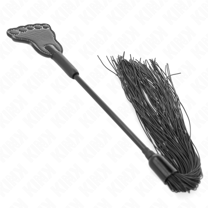 Kink - Fußförmige Paddel mit Quastenpeitsche 31 cm