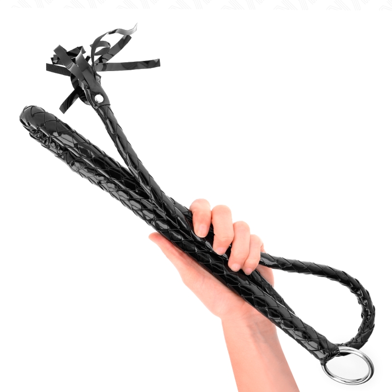 Kink - Lange Glänzende PVC-Peitsche 138 cm