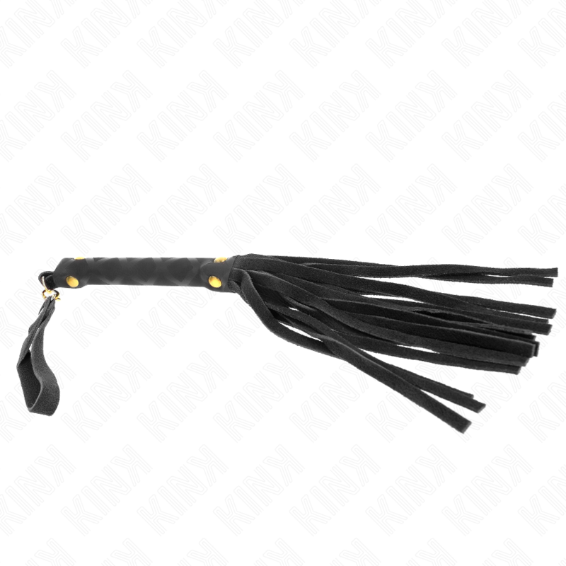 Kink - Schwarze Wildleder Mini-Peitsche 30 cm