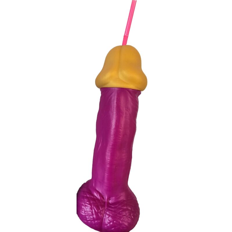 Diablo Picante - Pink Kunststoff-Penis aus Glas