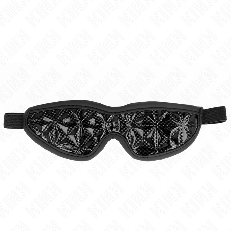 Kink - Schwarzes Stirnband mit Rautenmuster 20,5 x 6 cm
