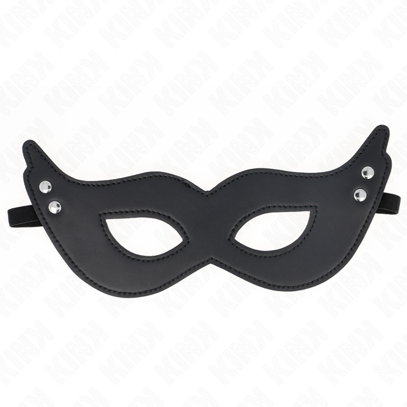Kink - Kunstledermaske mit Nieten Modell 1 26 x 8 cm
