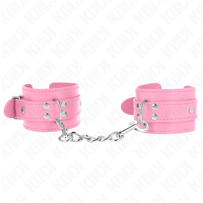 Kink - Einfache Handgelenksfesseln Rosa Verstellbar 20-23 cm x 5,5 cm