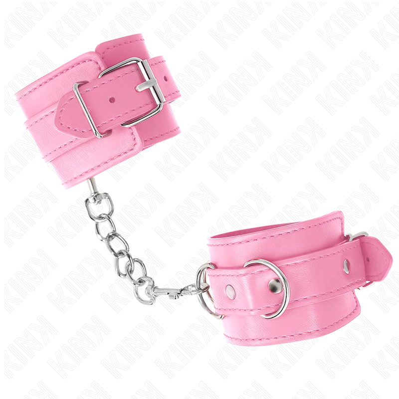 Kink - Einfache Handgelenksfesseln Rosa Verstellbar 20-23 cm x 5,5 cm