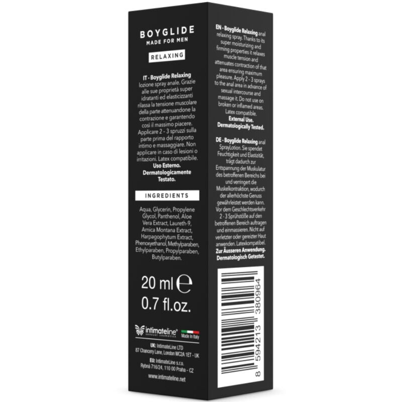 Intimateline - Boyglide Anal Entspannendes Analspray 20 ml