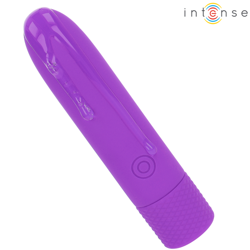 Intense - Symone USB Wiederaufladbarer Vibrierender Bullet 8 Vibrationen Lila 10 x 2,2 cm