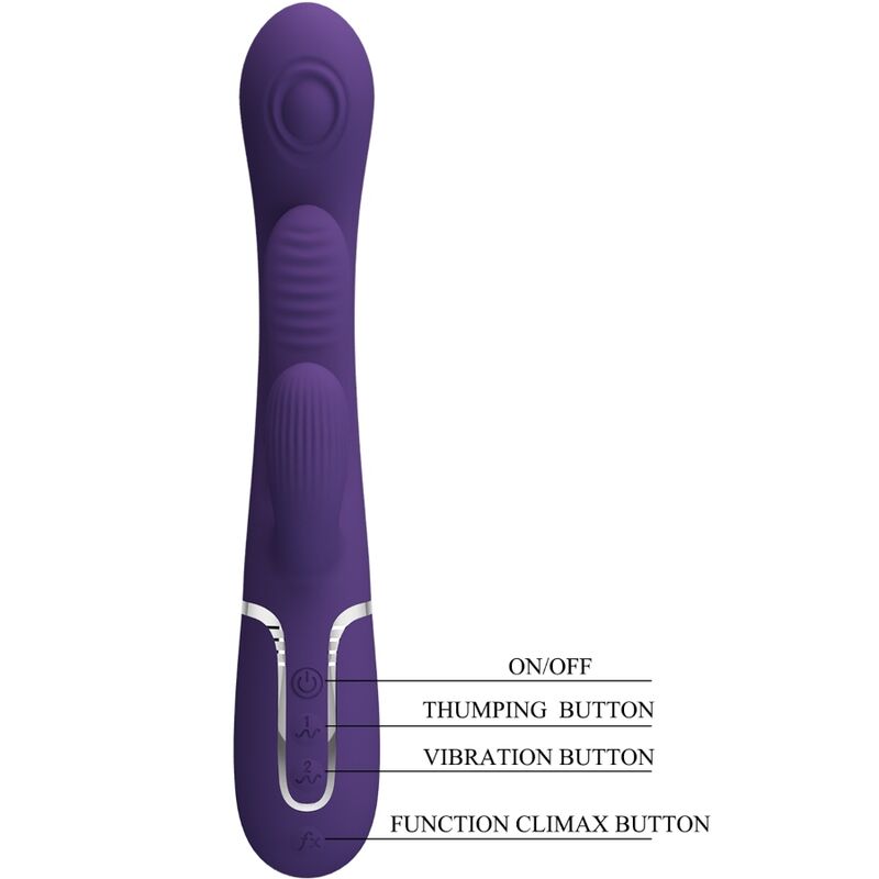 Pretty Love - Shania Triple Rabbit Vibrator Multifunktions-Lila
