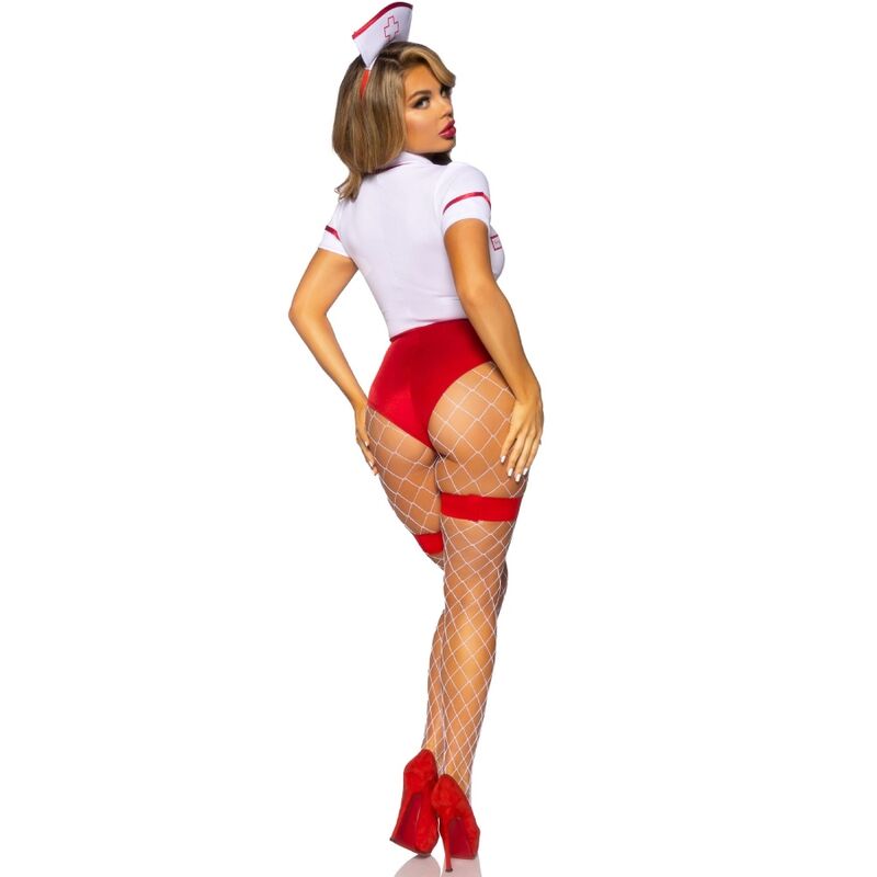 Leg Avenue - Sexy Krankenschwesterkostüm Rot/Weiss M