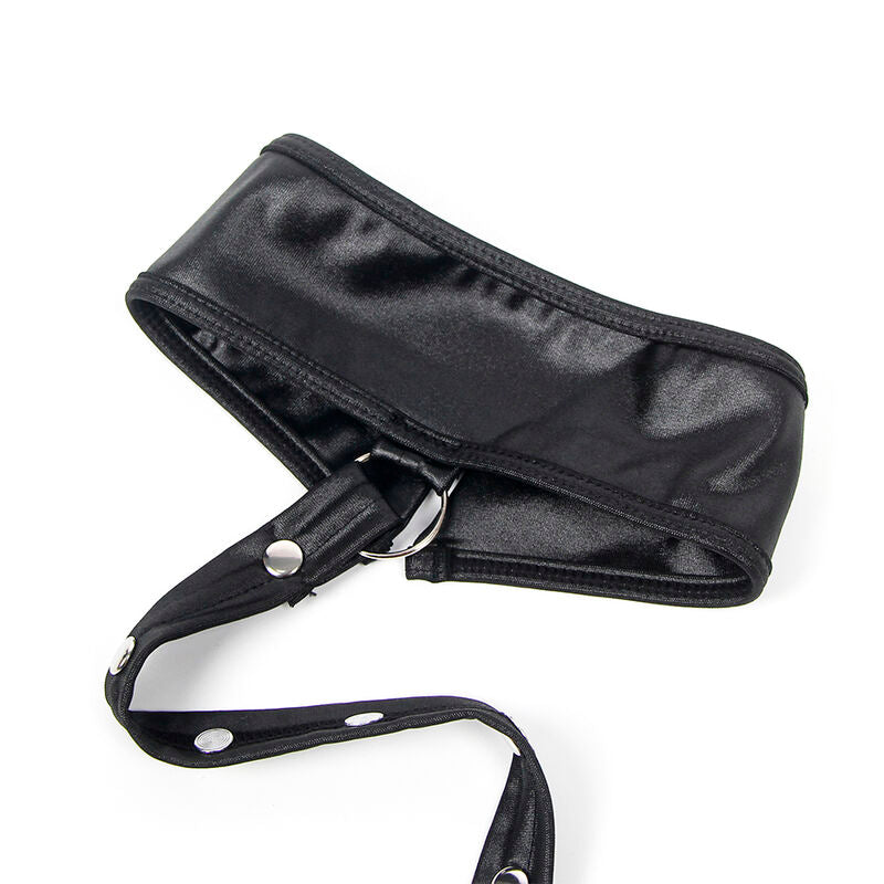 Subblime - 954406 Bondage-Kleid aus Leder, Schwarz, S/M